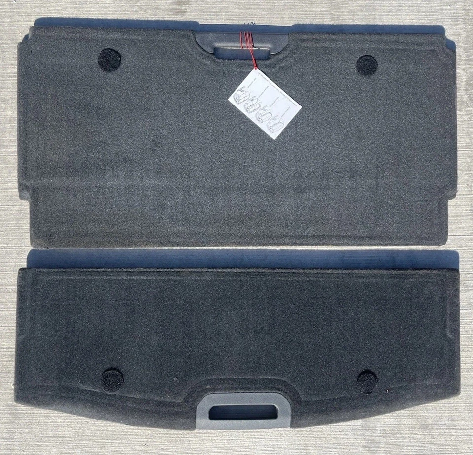2014-2020 NISSAN ROGUE Trunk Cargo Floor Mat Cover 2 Piece Black OEM - Image 2 of 4