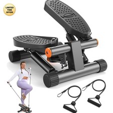 Exercise Stepper with Resistance Bands, 300LBS Capacity, LCD Monitor