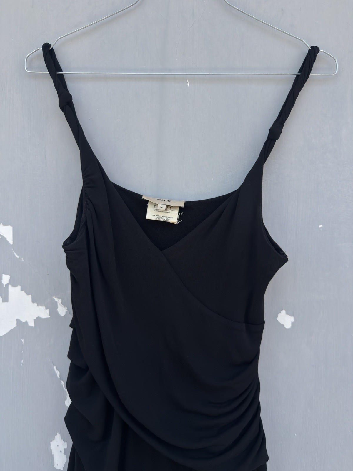 Fuzzi black evening gown dress jean paul gaultier Italy