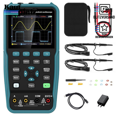 Digitales Oszilloskop HO52 50MHz 2-Kanal Handheld 2 in 1 Multimeter