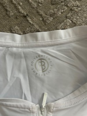 poivre blanc quarter zip top