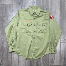 Boy Scouts of America BSA Official Adult Shirt Uniform Patch Rockford IL Sz Med