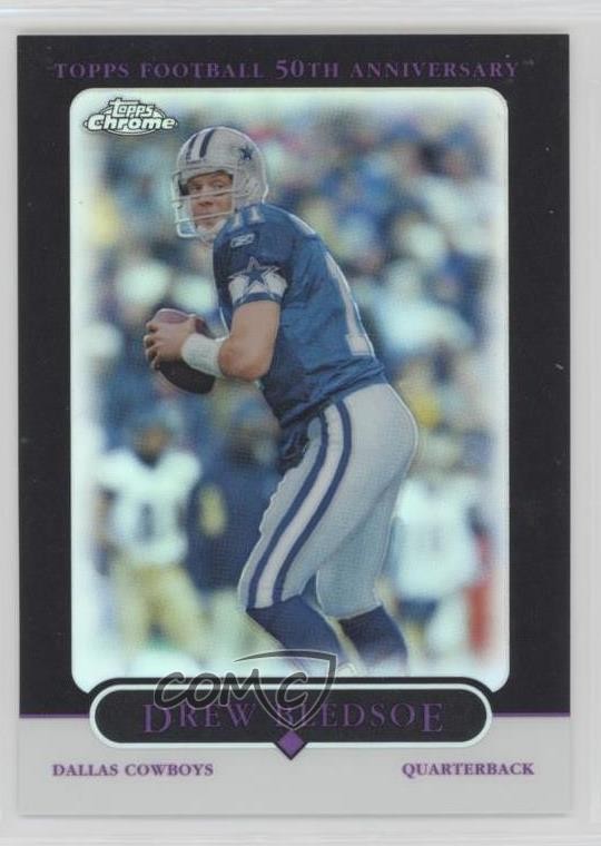 2005 Topps Chrome Black Refractor 88/100 Drew Bledsoe #128 0ba6