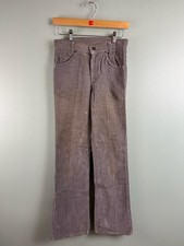 Vintage Dark Grey Corduroy Levis 27x30 716 Student Fit Unisex White Tab 80s90s