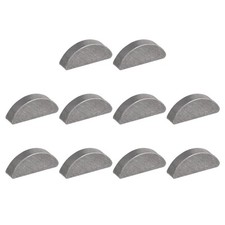 Woodruff Keys, 10pcs Steel 4mm Width x 7.5mm Height x 19mm Diameter