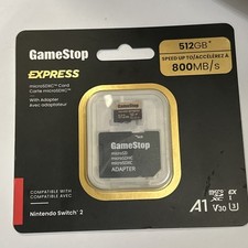 Nintendo Switch 2 GameStop 512GB Express Micro SD Card for Switch 2 BRAND NEW