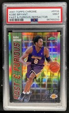 2001-02 Topps Chrome Kobe Bryant Fast and Furious Refractor #FF06 Lakers PSA 9