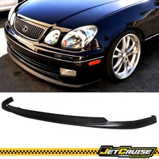Fits 98-05 Lexus Gs300 Gs400 Black Pu Aero Tte Front Bumper Lip Spoiler Bodykit