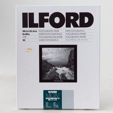 8x10 Ilford Multigrade MGIV RC De Luxe Pearl Photo Paper 25 Sheets Medium Weight