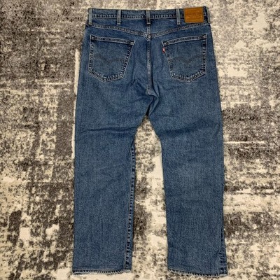 LEVIS 502 Premium Herren Jeans Hose W38 L32 Tapered Straight Denim Blau