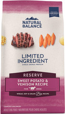 Natural Balance Limited Ingredient Potato Venison Adult Dry Dog Food, 22 lb