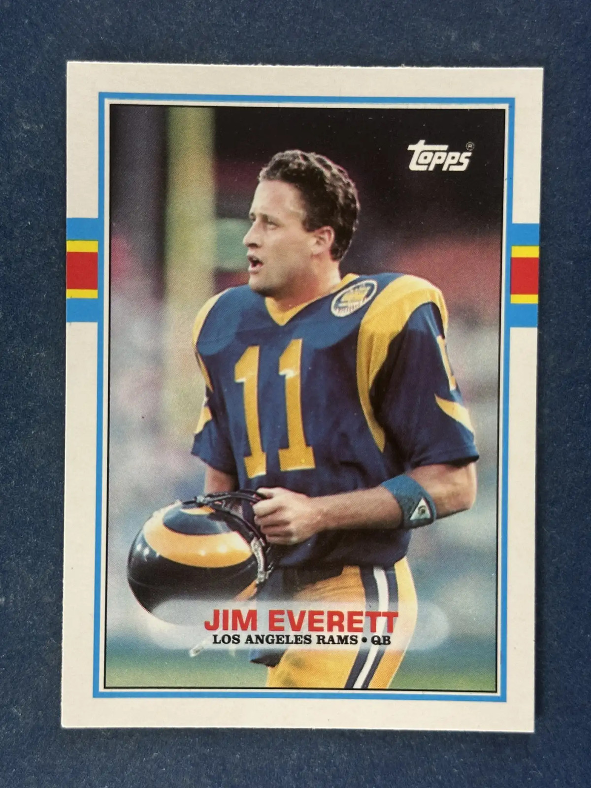 1989 Topps American/UK #24 Jim Everett St. Louis Rams Rare!