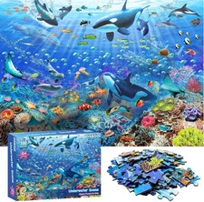 Puzzles for Kids Ages 4-8 6-8 8-10 Year Old - Underwater Scene - 100 Pieces