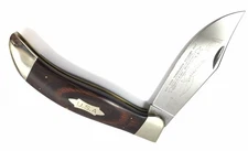 American Bicentennial Alcas Cutlery Wood Handle Folding Big Clasp Knife 3099-QM