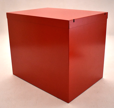 Bisley 5 Drawer Cabinet Red Metal Exc Cond 15” deep x 13” ht x 11