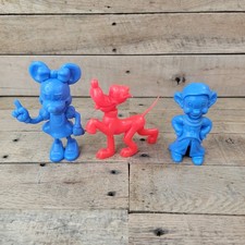 Vintage Marx Disney Figures Pluto Minnie Mouse Dopey Plastic Toy Lot