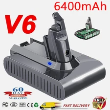 6400mAh New V6 Battery For DYSON V6 DC58 DC59 DC72 SV03 SV07 Animal Vacuum