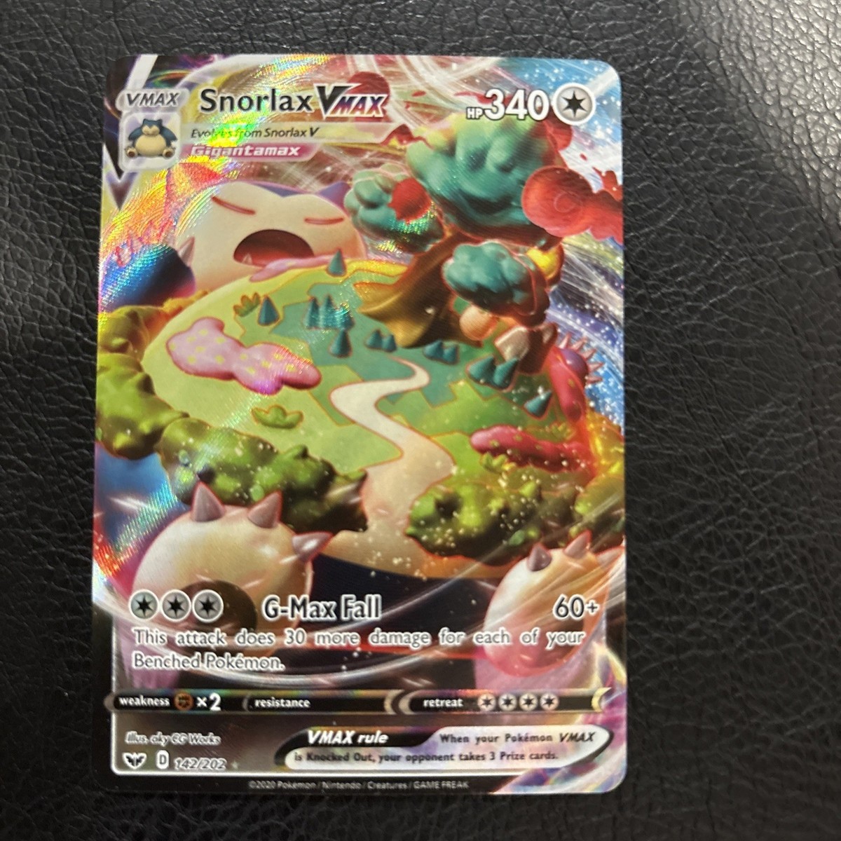 2020 POKEMON Snorlax VMAX 142/202 English Sword & Shield