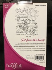 Heartfelt Creations Birds and Blooms Collage Cling Stamp