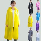 Cape de pluie à capuche adulte imperméable de vélo tissu EVA randonnée équi