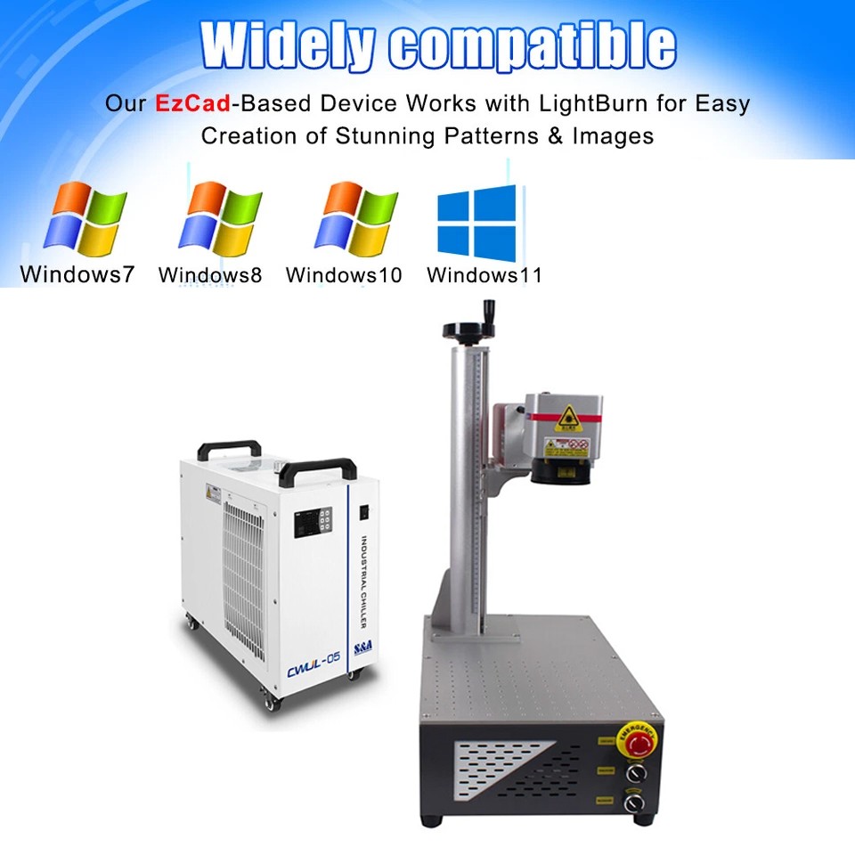CRS 5W UV Laser Marking Engraver Machine 355NM For Glass Metal Wood Acrylic