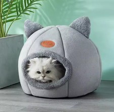 Cute Cat Bed House Deep Sleep Comfort Cat Bed Small Dog House Cozy Pet Cave Bed