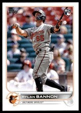 Rylan Bannon Rookie 2022 Topps Update Baltimore Orioles