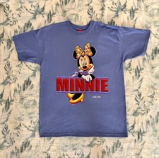 VTG 90s NWT Minnie Mouse T-Shirt Double Sided Front Back Purple Size M