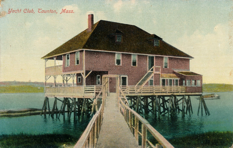 YACHT CLUB, TAUNTON, MASS. MA. TAUNTON RIVER.