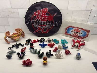 BAKUGAN Battle Brawlers Figure Lot 24+ Card Mat Case DEKA Launcher Mixed Toy Set
