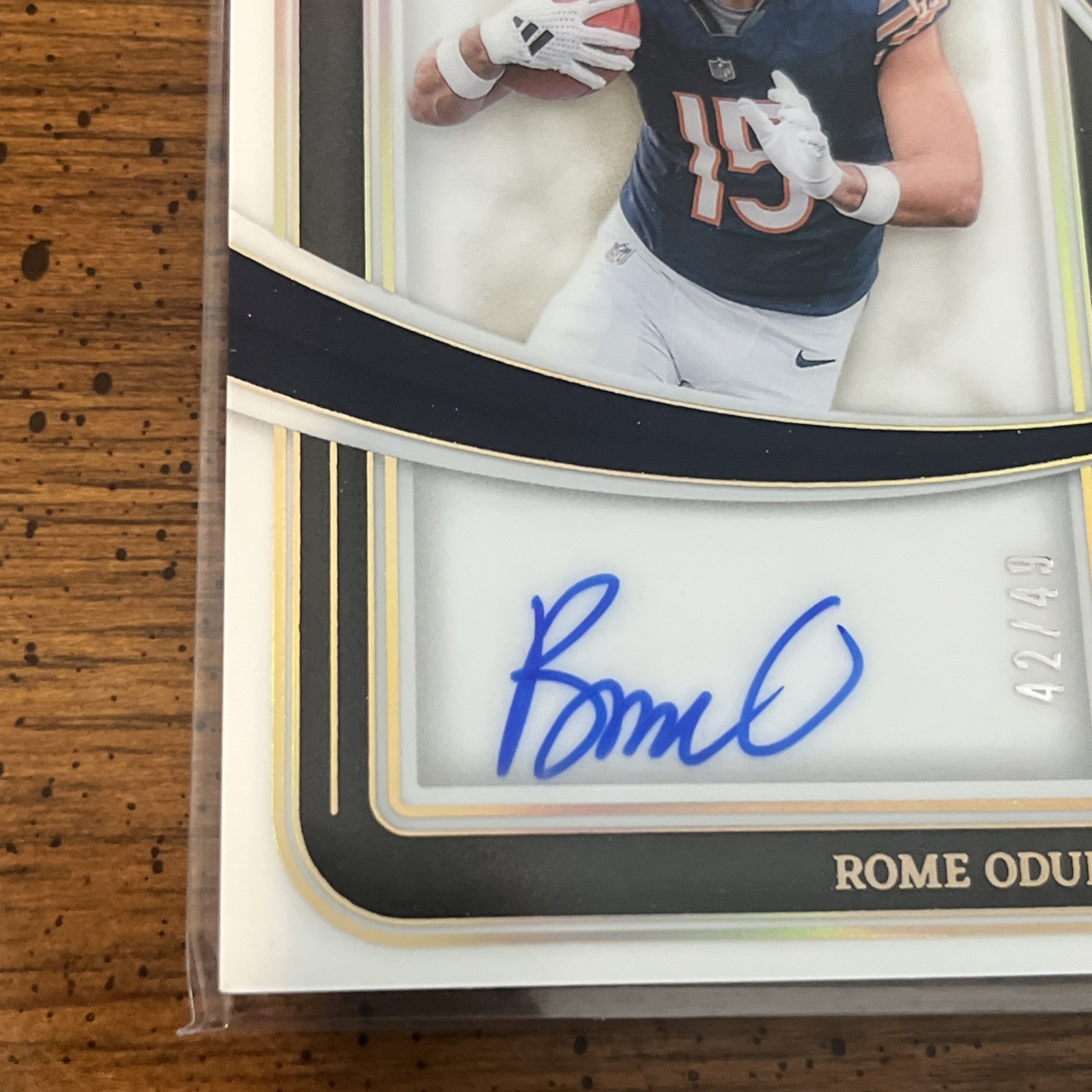 Panini 2024 Immaculate Rome Odunze Rookie Auto #IRSS-ROE /49 Bears NFL view 2