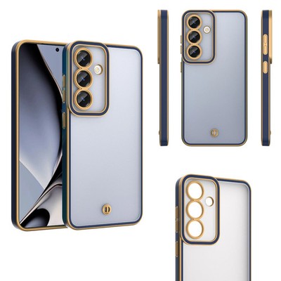 FÜR SAMSUNG GALAXY A26 5G -  SILKY Case Glänzend Handy Schutz Hülle Tasche BLAU