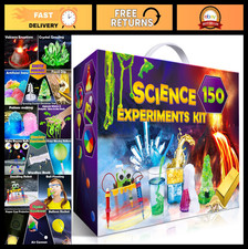 150 Science Experiments Kit for Kids - STEM Educational Toys, Volcano  Chemistr