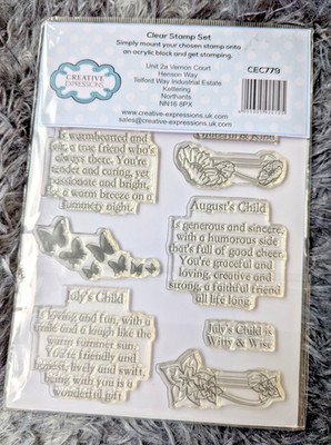 Creative Expressions Clear Stamp Set Pfingstrose Elemente