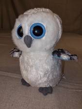 Ty Beanie Boos Spells Owl Plush White with Blue Glitter Eyes