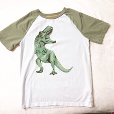Tommy Bahama green white dinosaur graphic tee shirt size Medium or 7/8