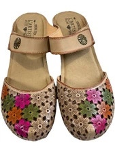 Spring Step L’Artiste 41 Shoes Clogs Women’s 9.5-10 Floral Spikey-Bgem NWOB $109