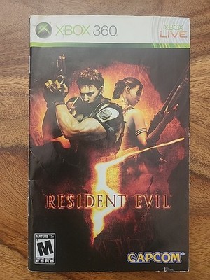 Resident Evil 5 (Microsoft Xbox 360, 2009) Manual 