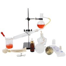 Distillation Apparatus Kit 100ML Home Micro Distillation 13pcs Distiller Puri...