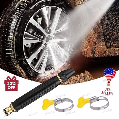 #ad Larnto High Pressure Hose Nozzle Water Gun for Car Wash Garden Pressure Booster $10.99