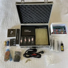 Coil Tattoo Machine Set With 4 Guns And All Accessories