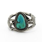 Signed Southwest Turquoise Hand Stamped Feather Cuff Bangle Lot of 4 #S5636-3 — photo 4