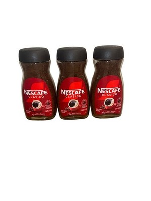 NESCAFÉ CLÁSICO Instant Coffee Dark Roast Coffee 3 Jar 10.5 Oz Each New Sealed