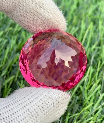 45 Ct Natural Flawless Padparadscha Sapphire Stunning Loose Gemstone Certified