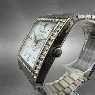 Brighton Diamond Bar Watch Women 29mm White Dial Silver  display picture 3