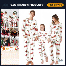 Family Matching Christmas Pajamas Set - Long Sleeve Sleepwear for All Ages