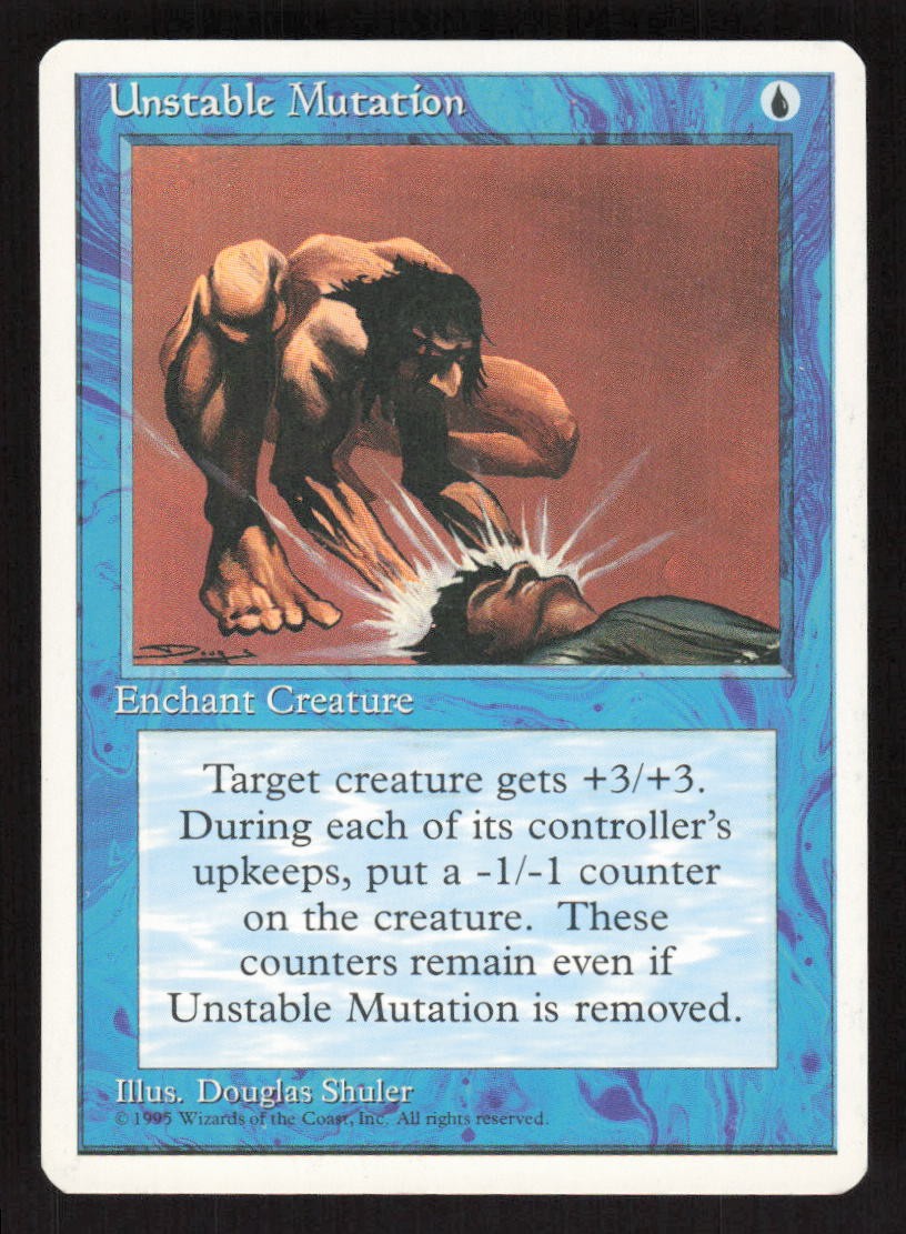 1995 Unstable Mutation Fourth Edition MTG