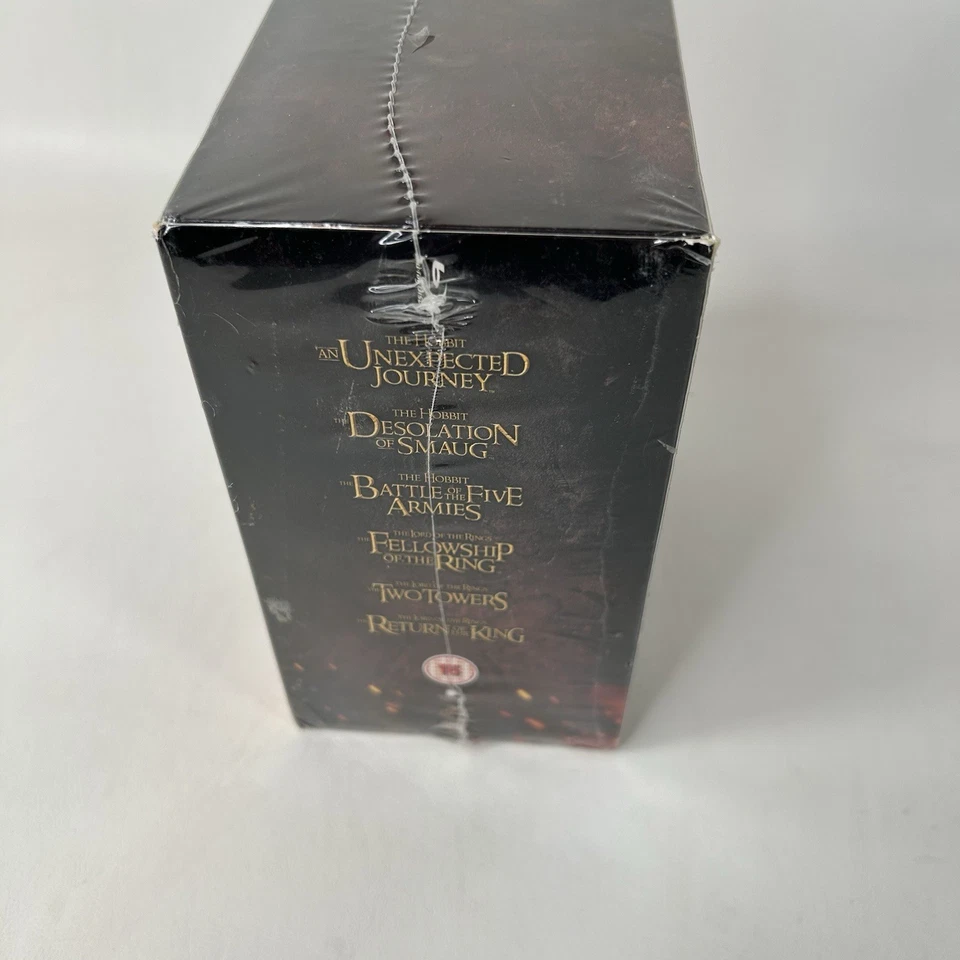 The Hobbit & Lord of the Rings Blu-Ray Box Set 6 Film Extended Editions New READ Foto 3 de 4