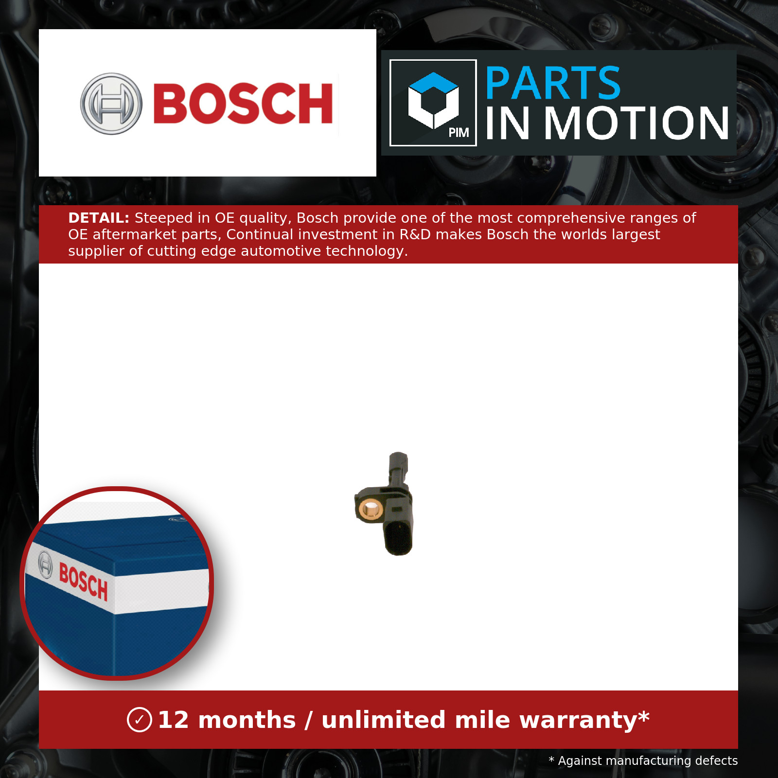 2x ✅Fits BOSCH 0 986 594 526 Sensor, wheel speed ⭐UK Seller⭐ - Image 4