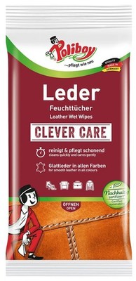 ECKSOFA LEDERPFLEGE TÜCHER POLIBOY Clever Care LEDERPFLEGETÜCHER Feuchttücher